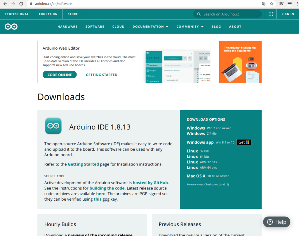 arduino ide download